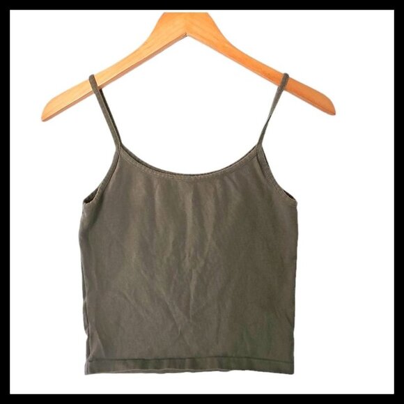Brandy‎ Melville J. Galt Brown Tank Top One Size - Picture 1 of 7
